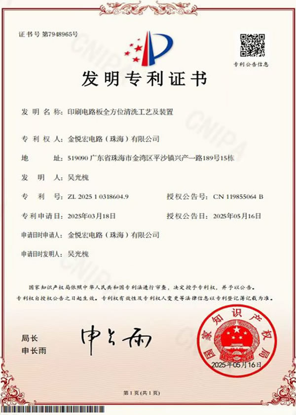 Patent for invention